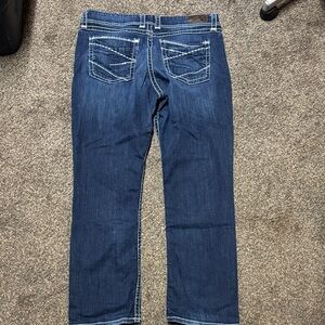 BKE Women's Boot Cut Jeans Harper 36R 18w 18 Like New Thick Stitch Pants